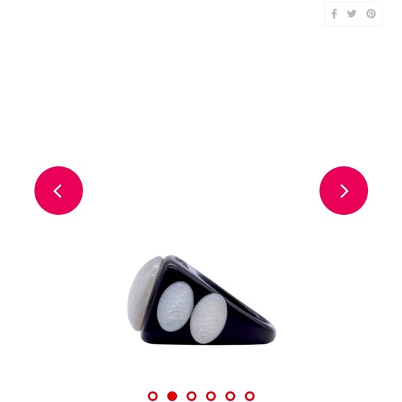 JEAN PAUL GAULTIER
X LA MANSO THE I WEAR BIKINI SQUARE B&W RING 🖤 - Picture 4 of 7